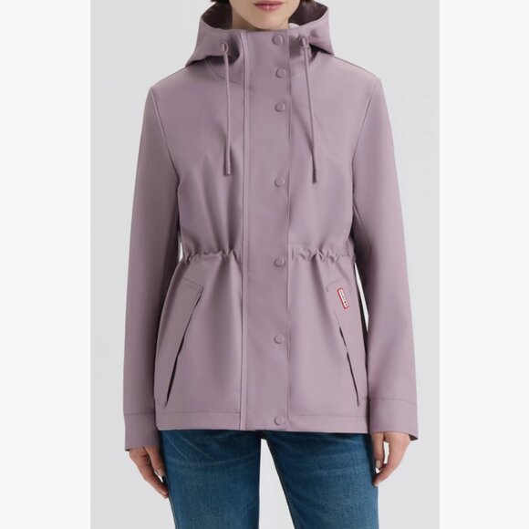 NEW HUNTER Acacia Rubberized Rain Jacket in Dusty Lilac for women 825 8m4 - Picture 2 of 8